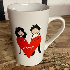 🆕 Love Mug with Red Heart Design
